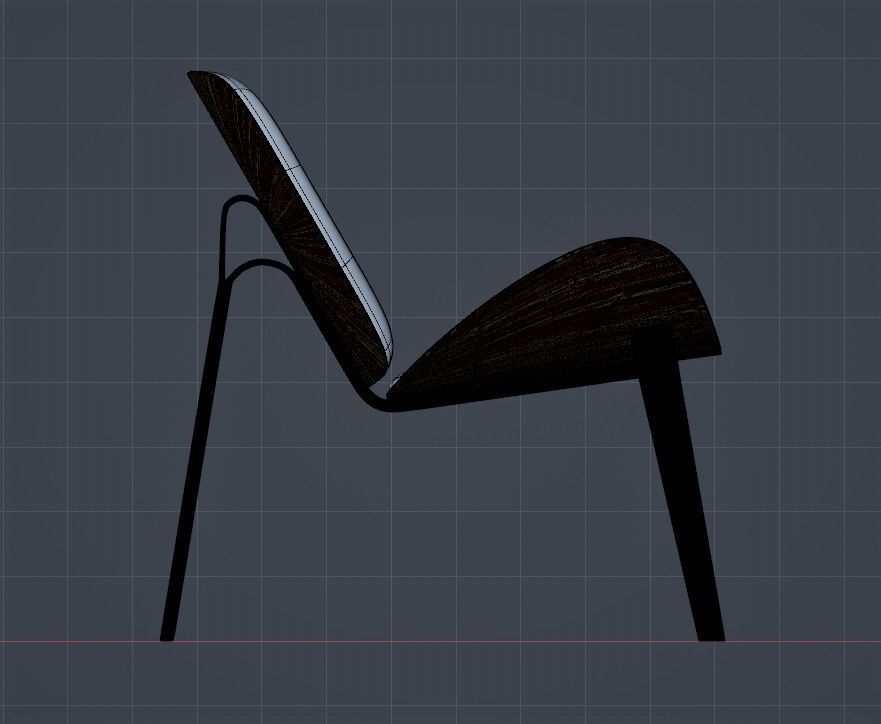 High-tech chair 3D model_4