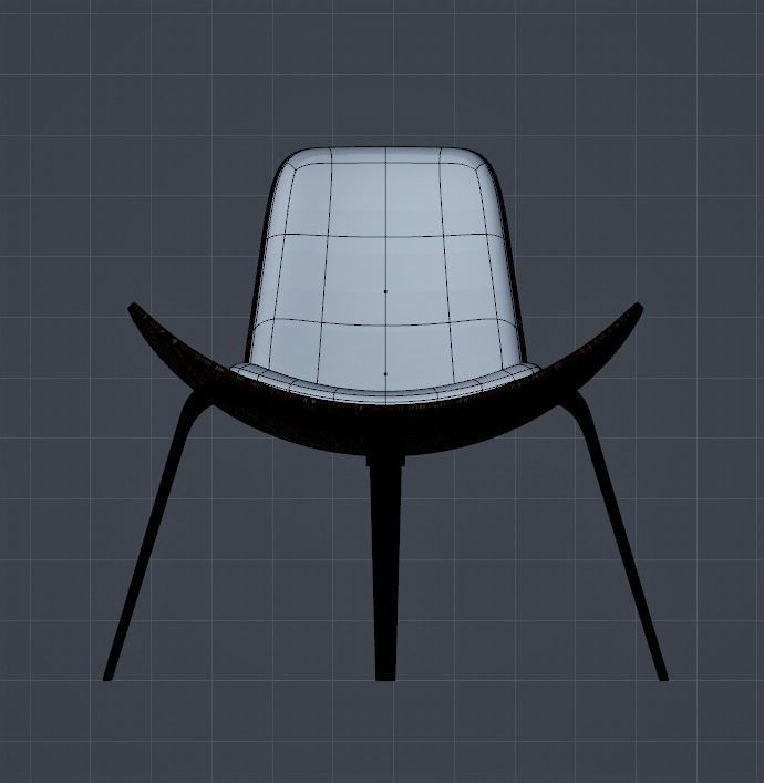High-tech chair 3D model_3