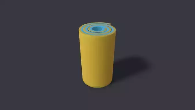 Splint tube Low-poly 3D model