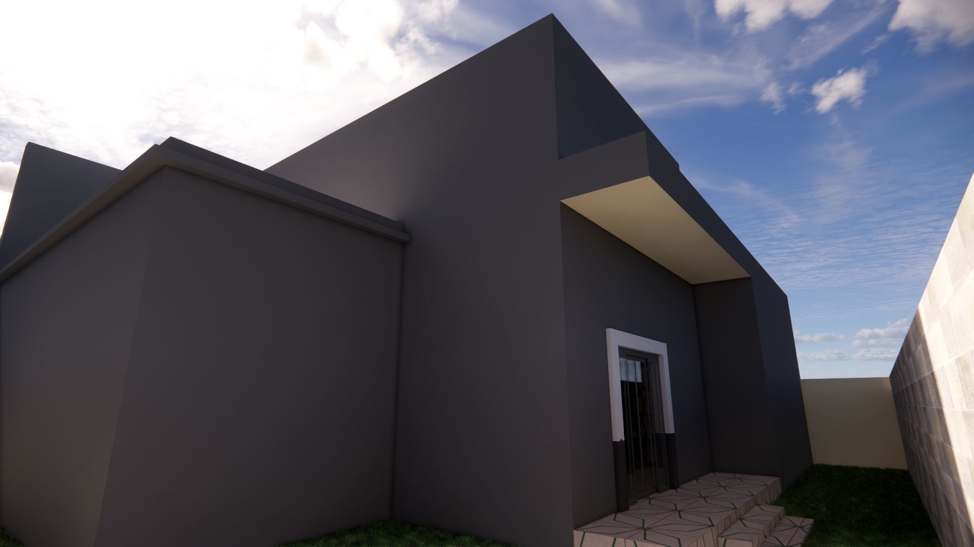 Modern Minimalist House 3D model_24