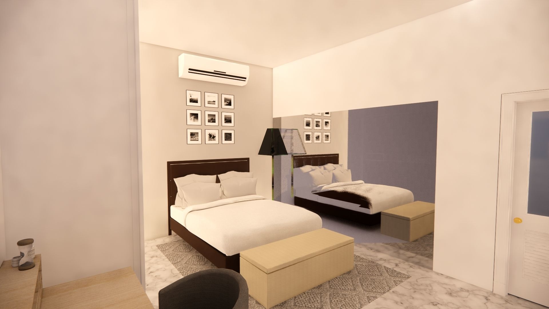 Modern Minimalist House 3D model_15