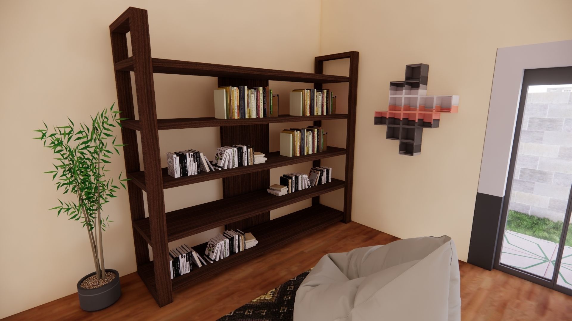 Modern Minimalist House 3D model_13