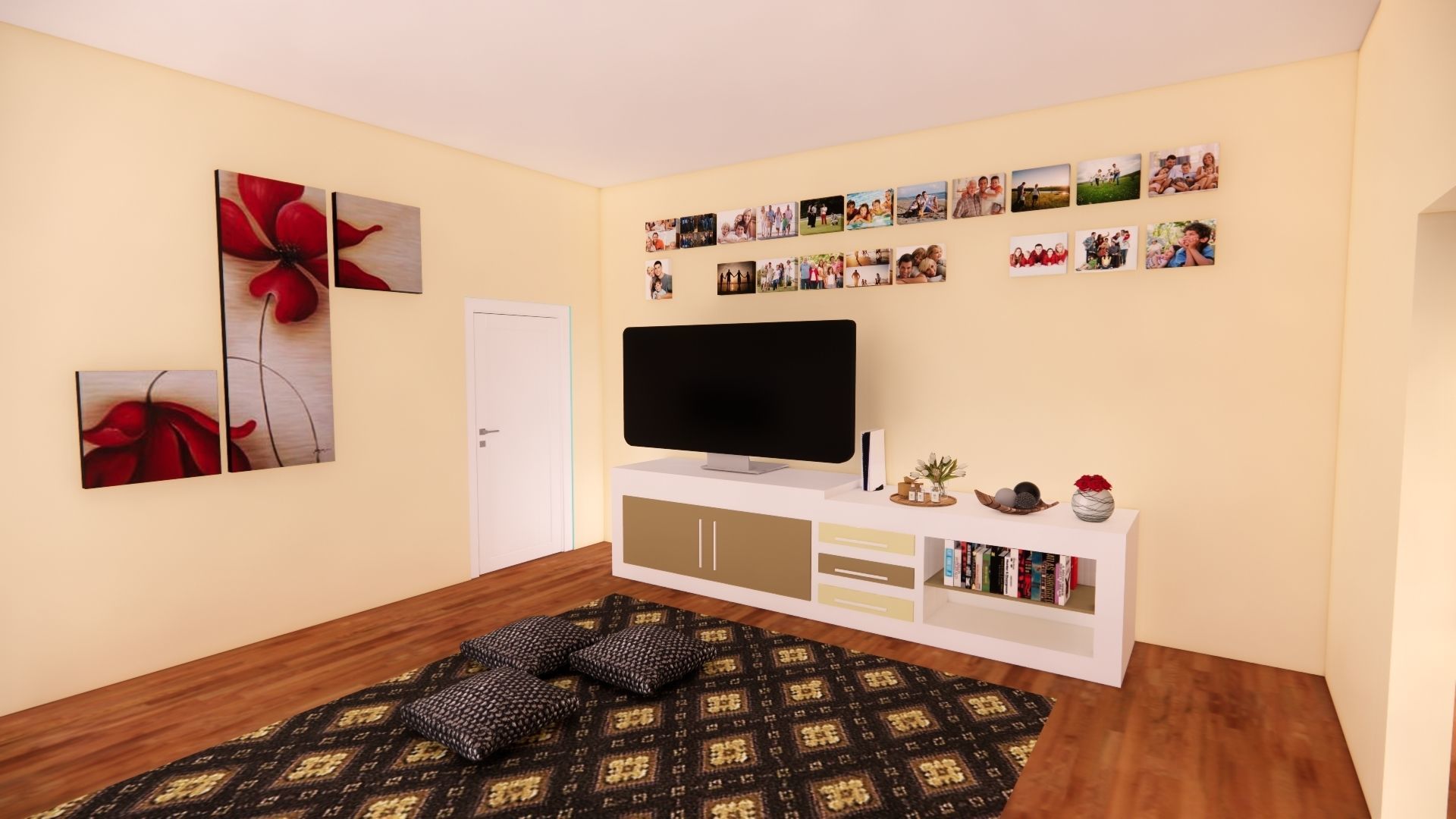 Modern Minimalist House 3D model_14