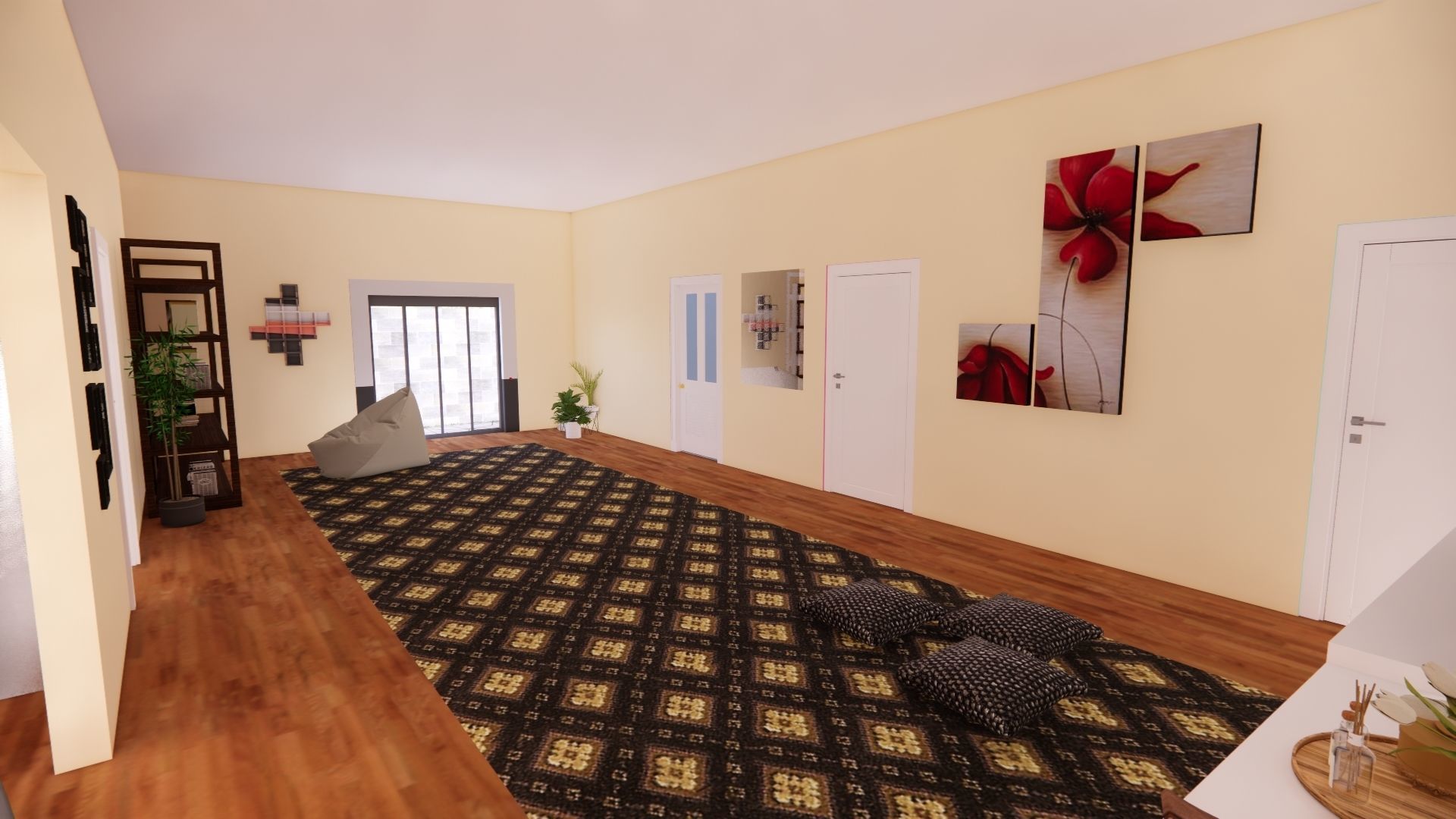 Modern Minimalist House 3D model_9