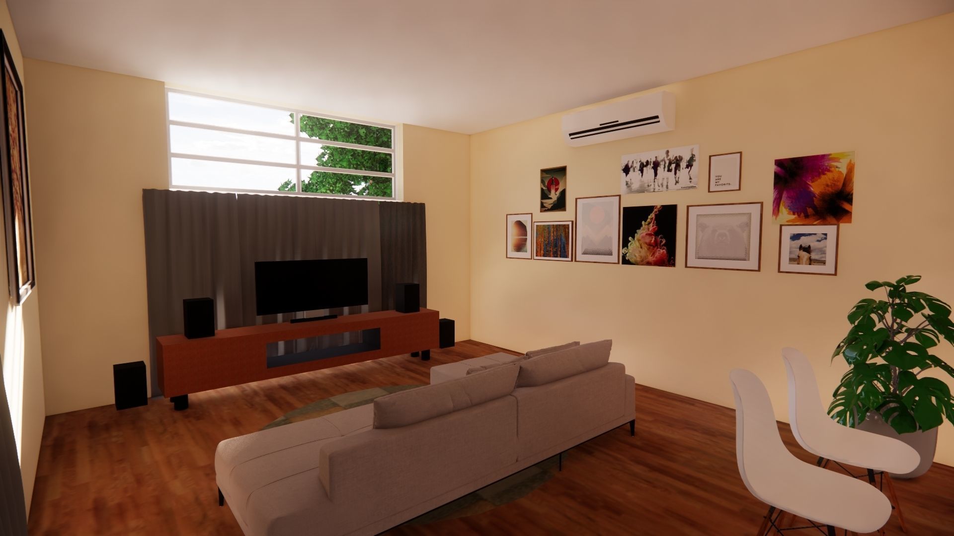 Modern Minimalist House 3D model_6