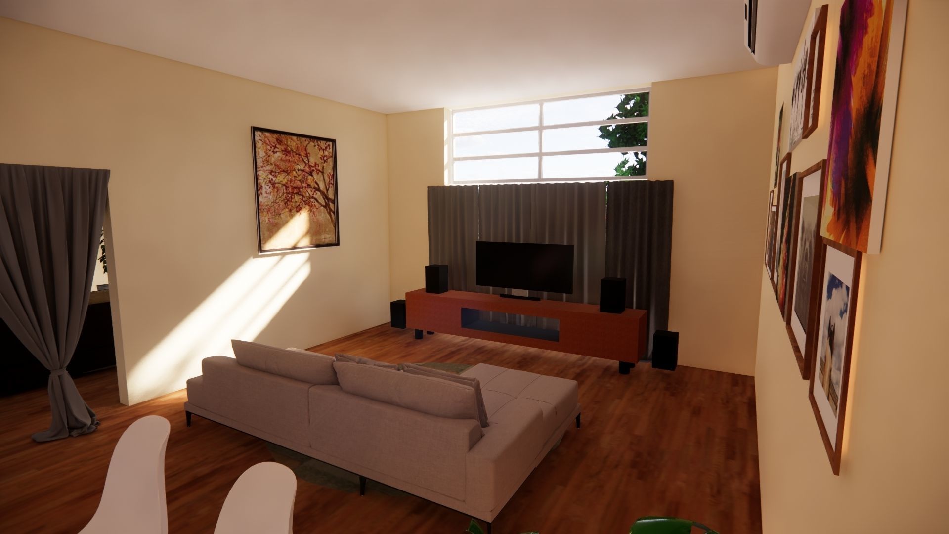Modern Minimalist House 3D model_5