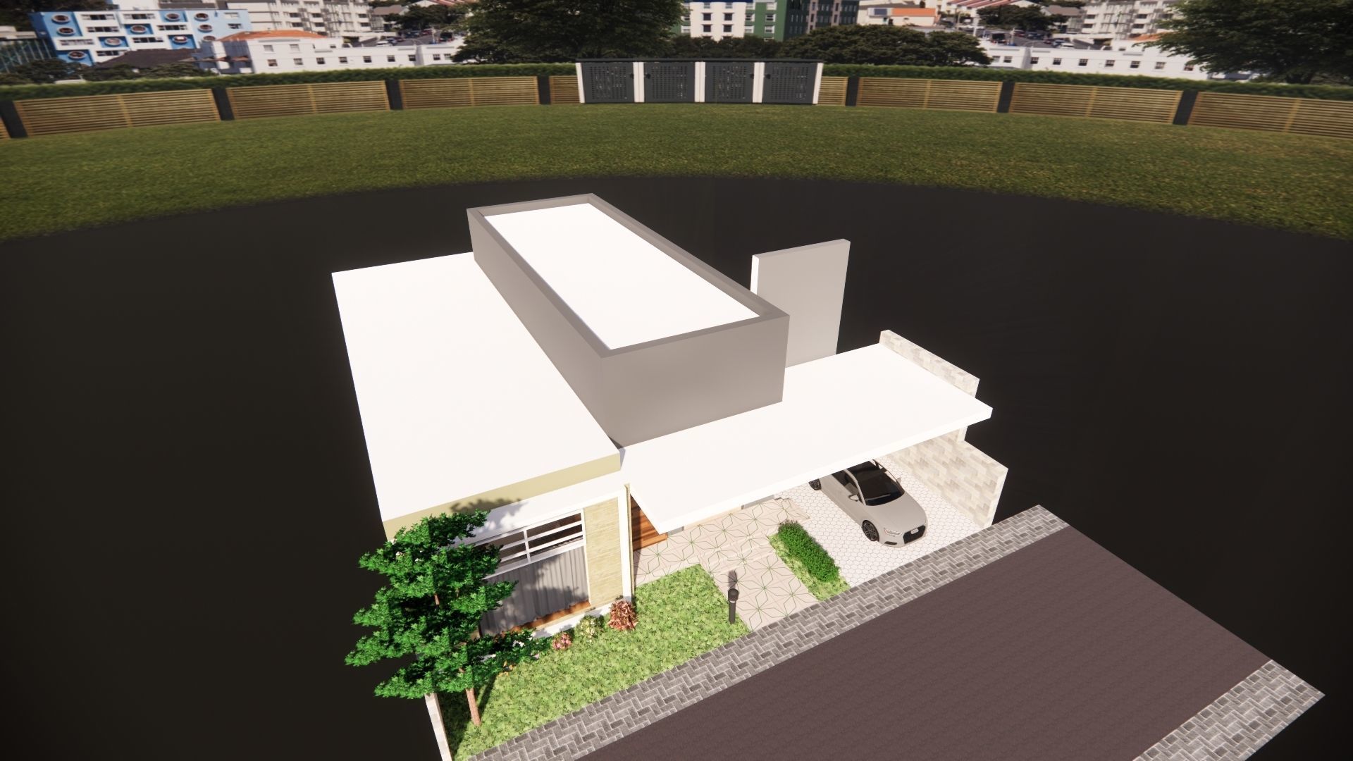 Modern Minimalist House 3D model_31
