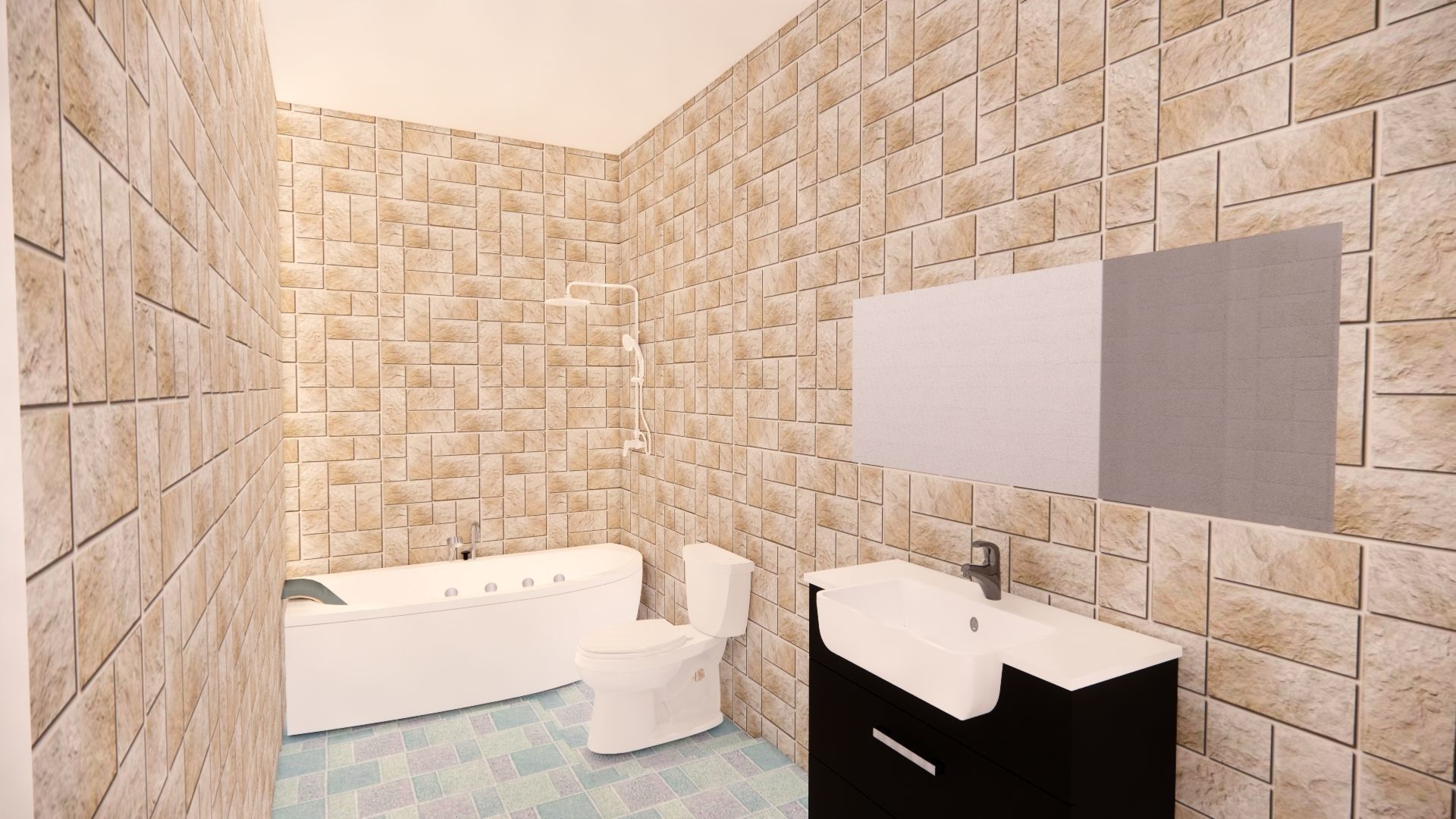 Modern Minimalist House 3D model_19