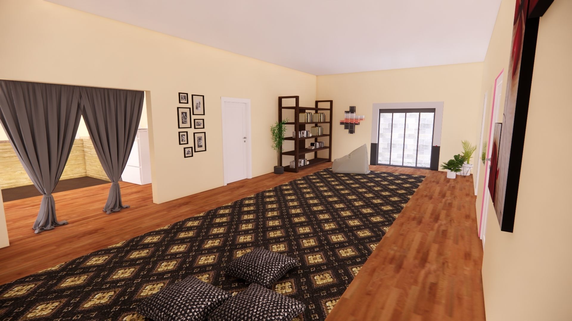 Modern Minimalist House 3D model_10