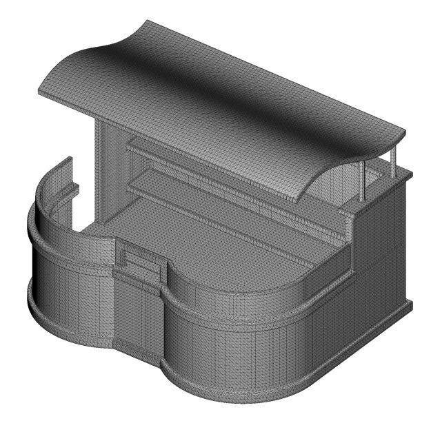 Stylish Cafe Stall 3D print model_3