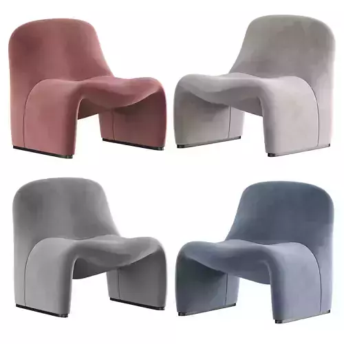 Alky Armchair by Giancarlo Piretti 3D model