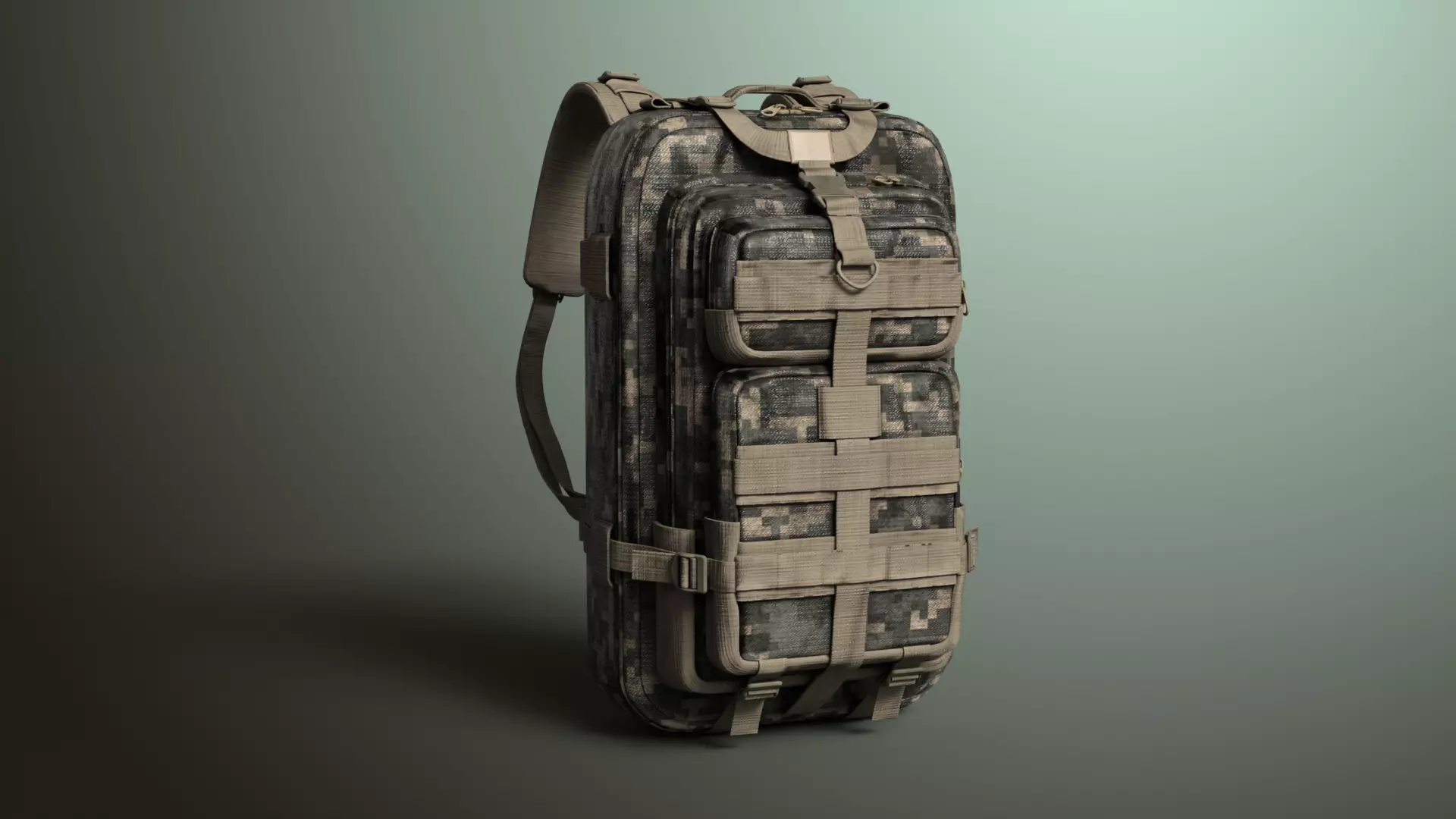 Military Backpack Free 3D model