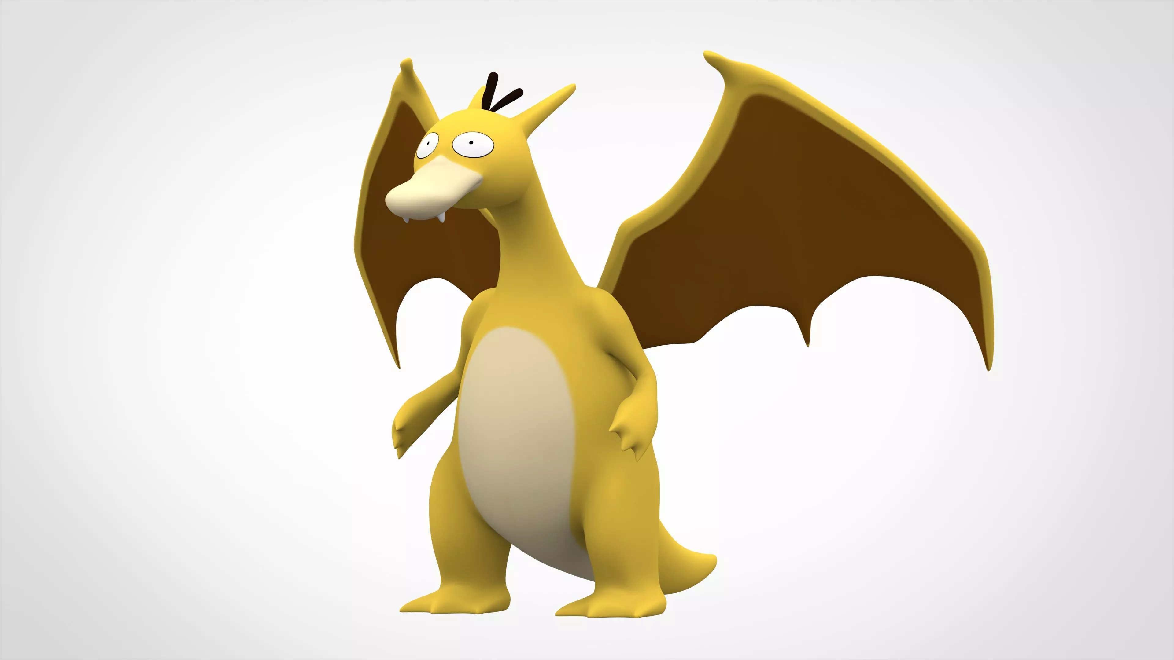 Psyrizard dragon Low-poly 3D model_0