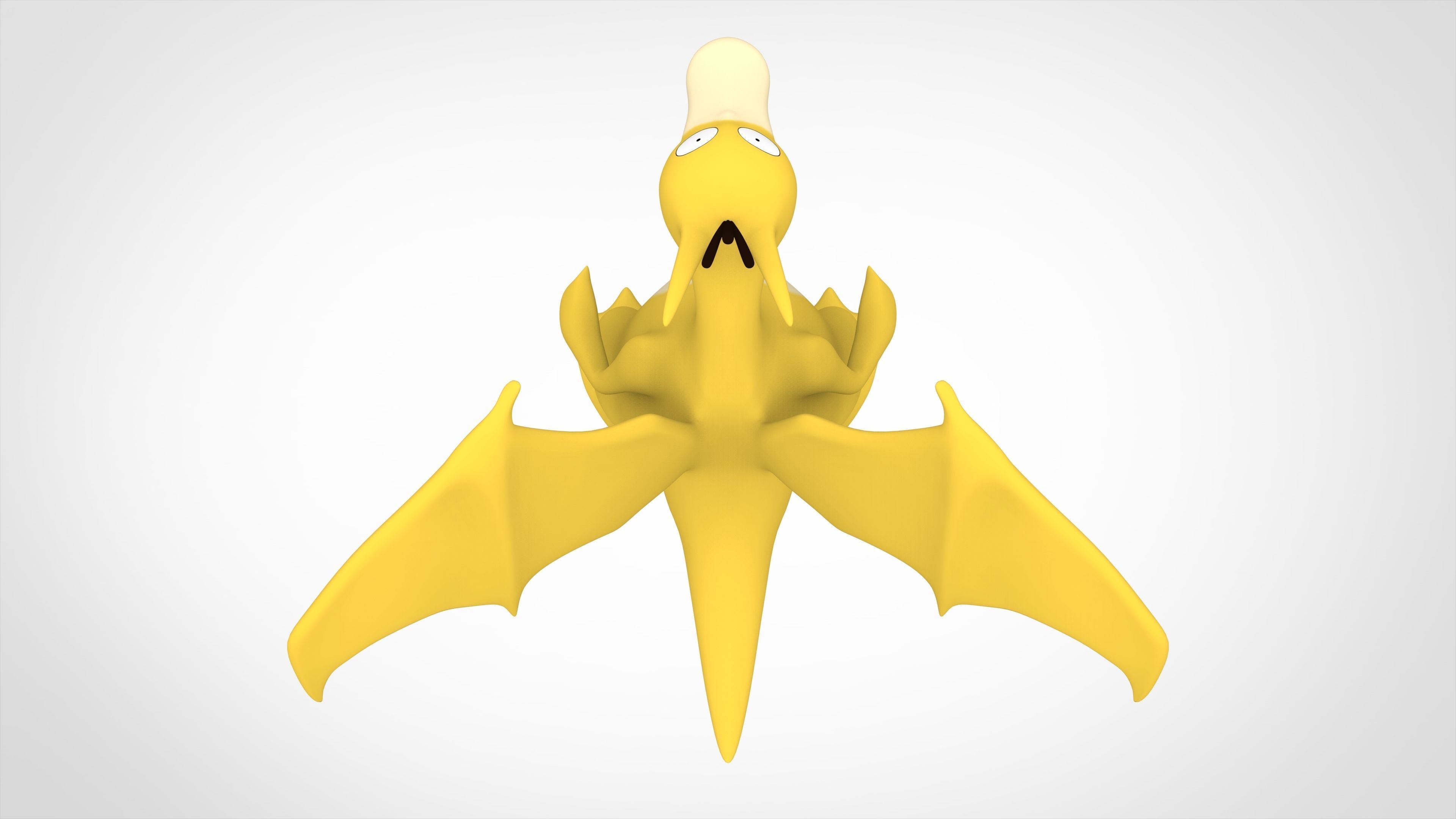 Psyrizard dragon Low-poly 3D model_4
