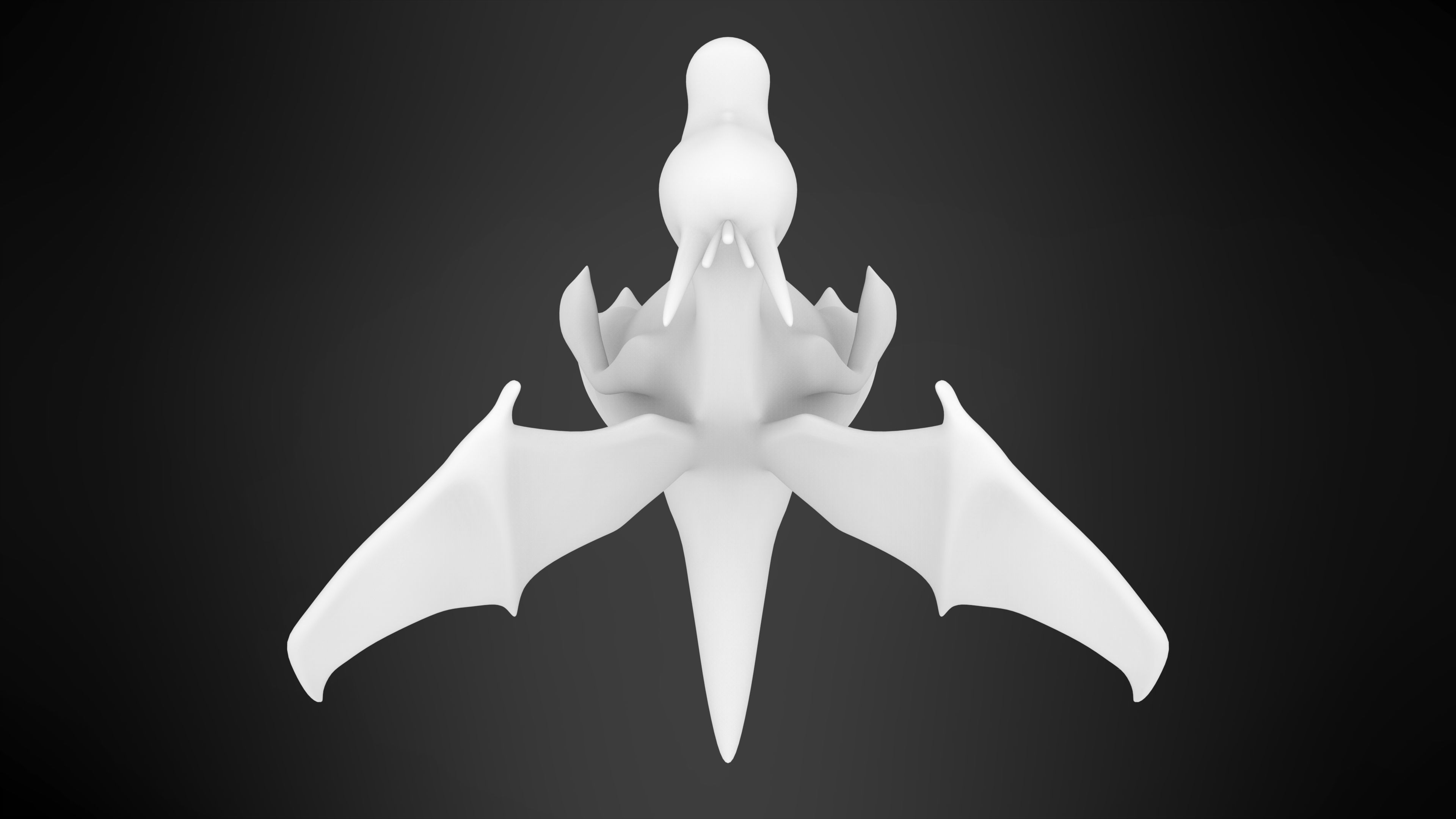Psyrizard dragon Low-poly 3D model_9