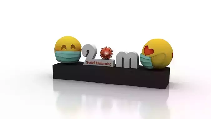 Social Distancing model for coronavirus