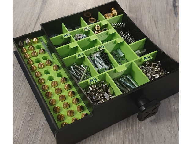 Ender 3 Tray Nozzle Holder Organizer 3D model_3