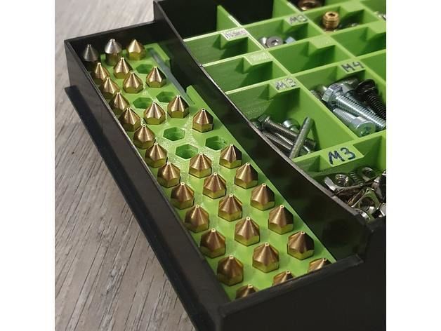 Ender 3 Tray Nozzle Holder Organizer 3D model_4