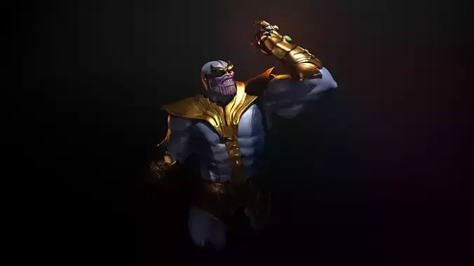 Thanos statue 3D print model