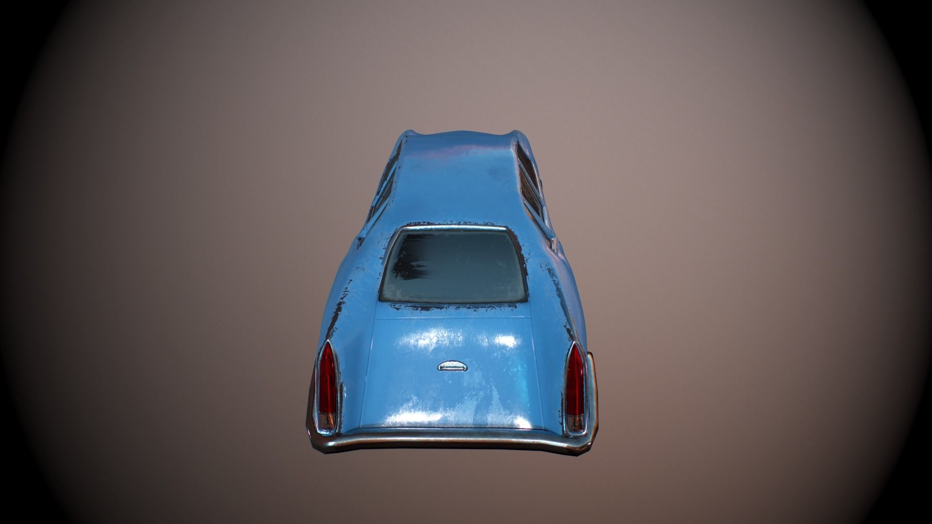 Cartoon Car Low-poly 3D model_3