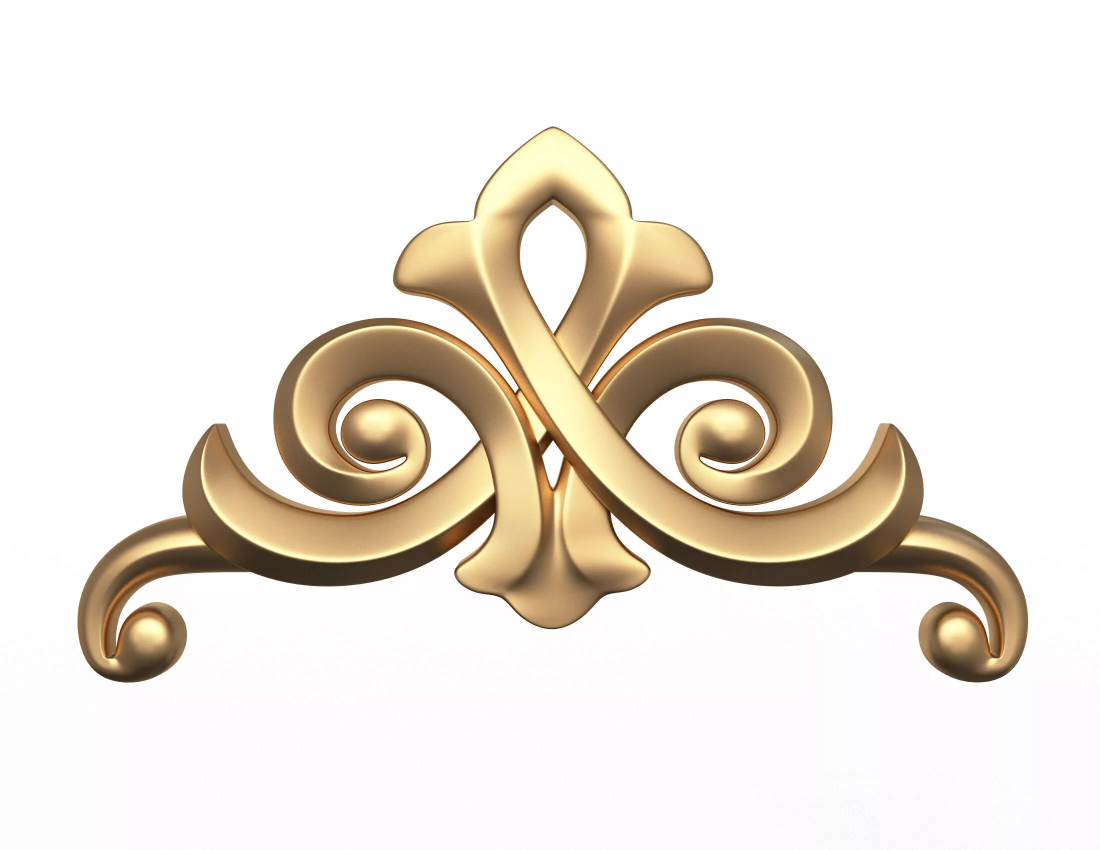 Corner Carved Plaster Molding Decoration 03 Low-poly 3D model