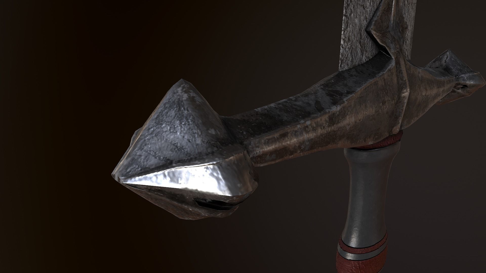 Ancient Stone Sword  Free low-poly 3D model_5