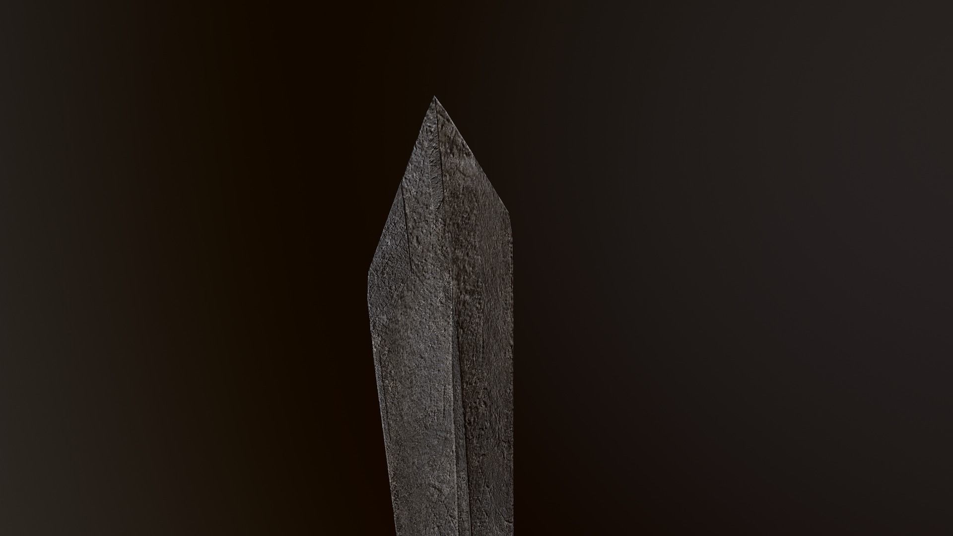 Ancient Stone Sword  Free low-poly 3D model_3