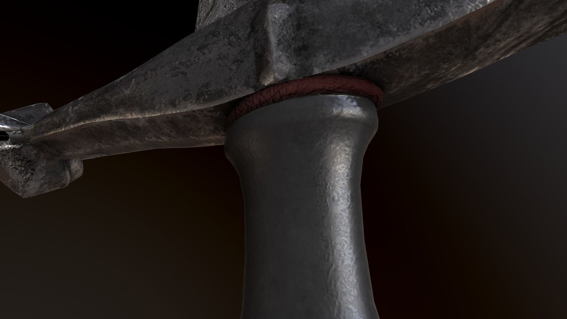 Ancient Stone Sword  Free low-poly 3D model_7