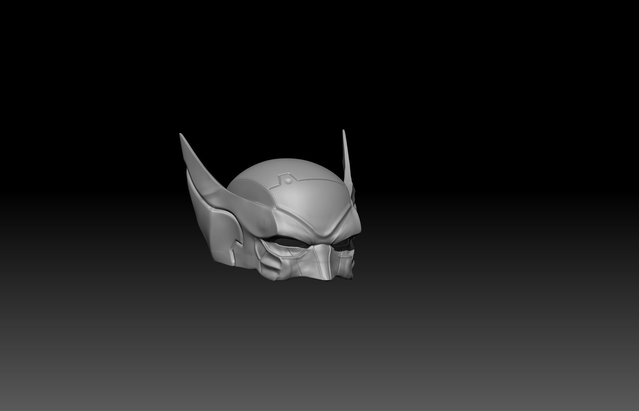 Wolverine Helmet  3D print model_6