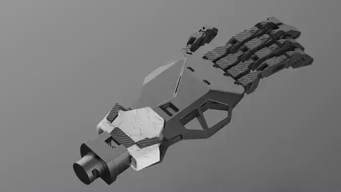 robotic hand part scifi vol4 3D model