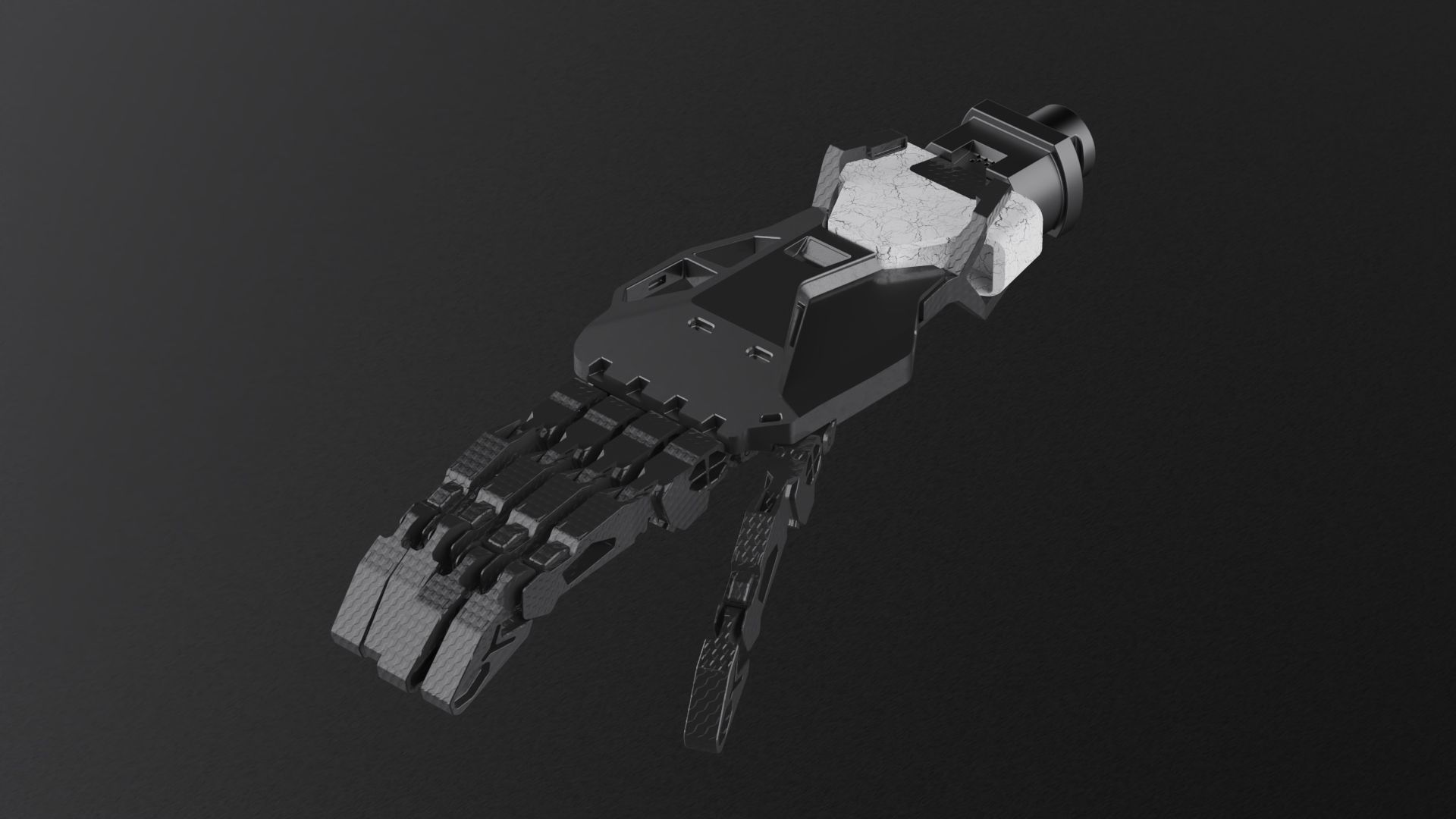 robotic hand part scifi vol4 3D model_2