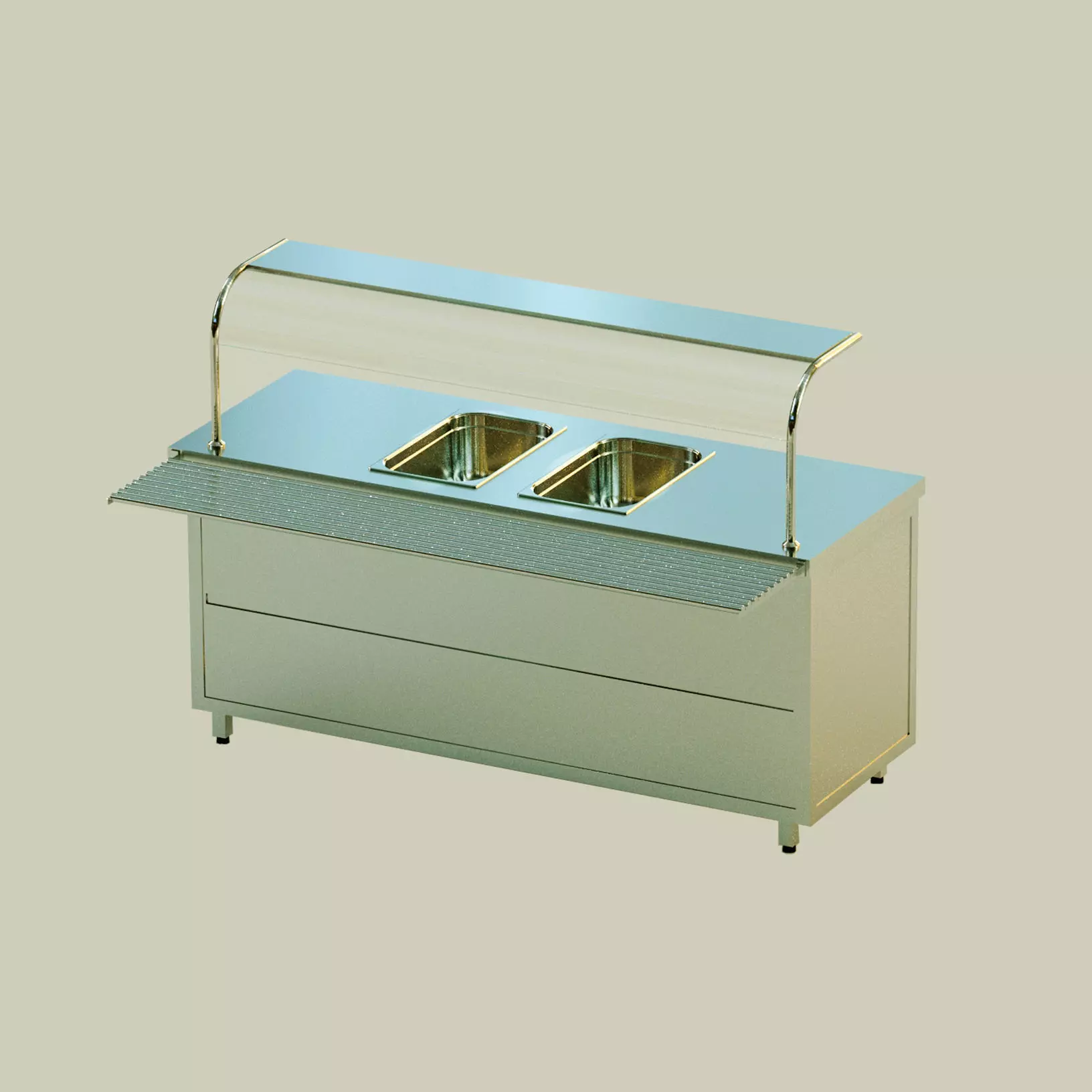 Bain Marie  Low-poly 3D model_0