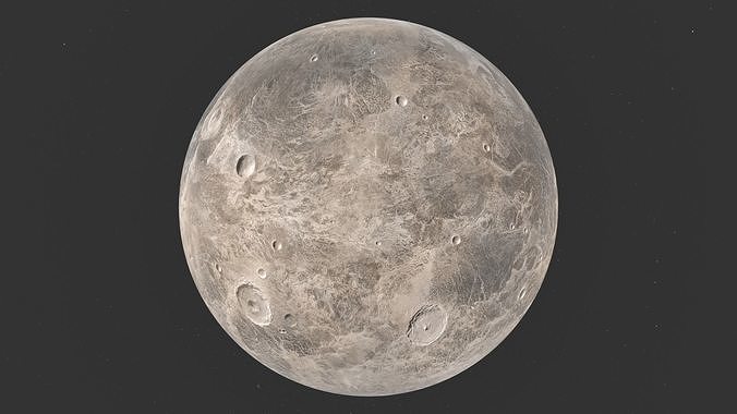 Dwarf Planet Ceres Low-poly 3D model