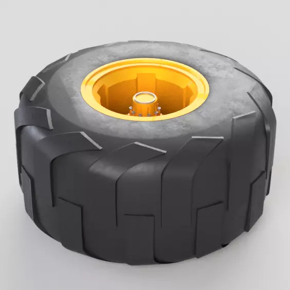 Monster wheel 2  3D model_0