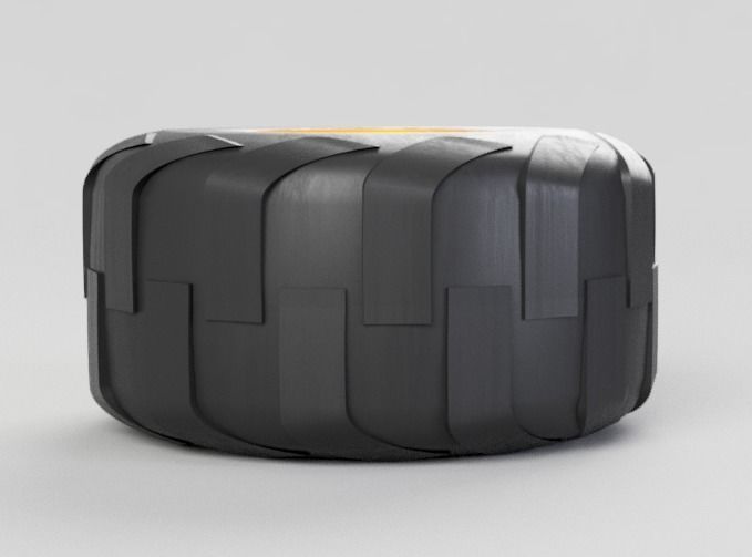 Monster wheel 2  3D model_5