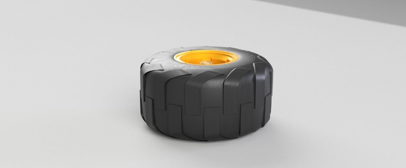 Monster wheel 2  3D model_4