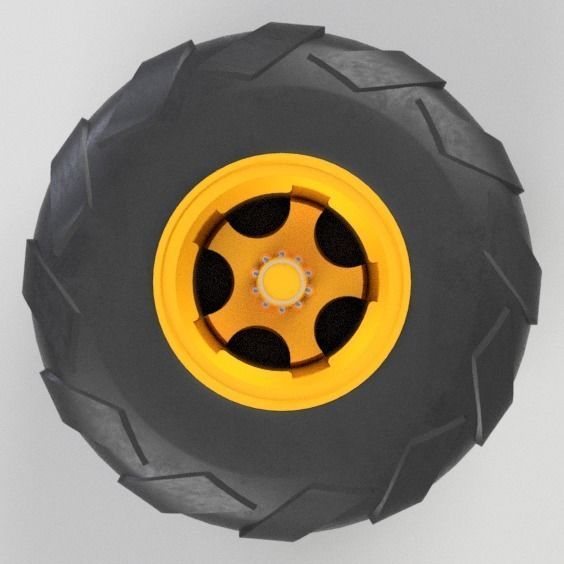 Monster wheel 2  3D model_1