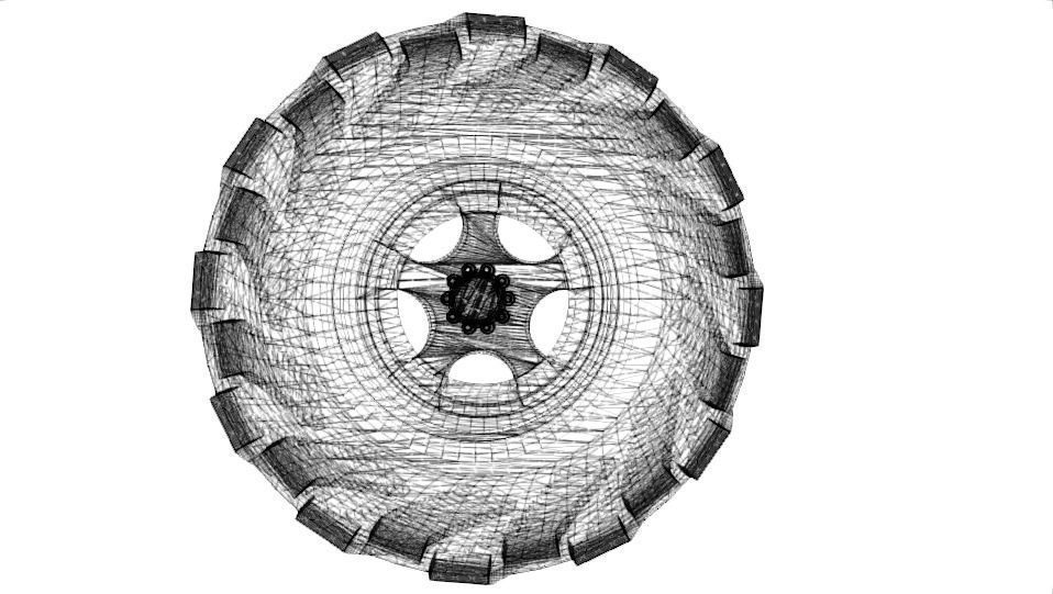 Monster wheel 2  3D model_6