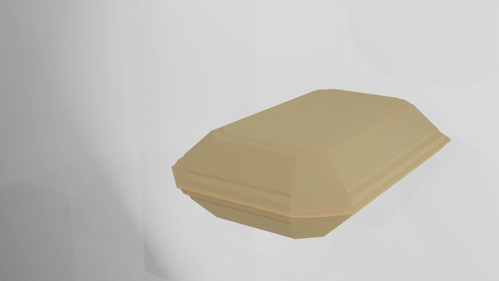 Closed Takeaway Chip Box Free low-poly 3D model_1