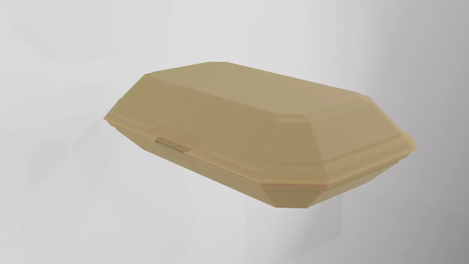 Closed Takeaway Chip Box Free low-poly 3D model_0