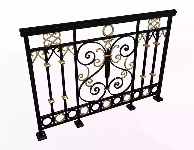 Forging Iron Forged Balcony Railing 08