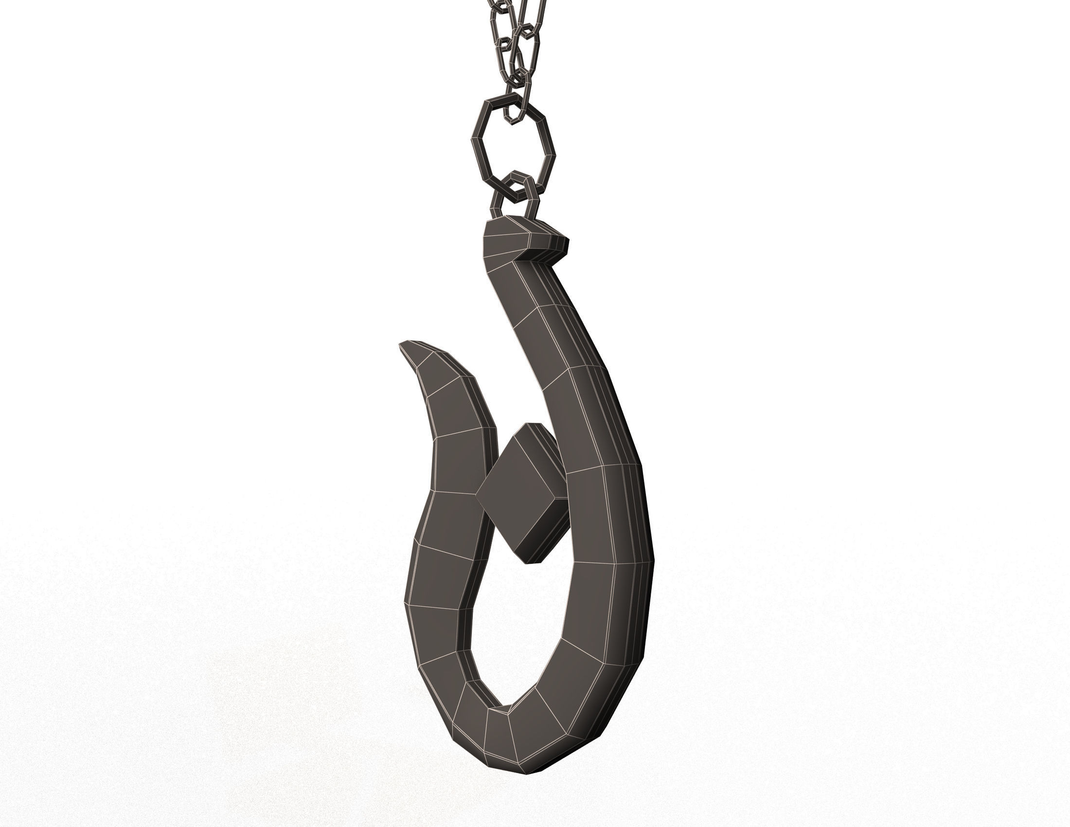 Necklace 01 Low-poly 3D model_12