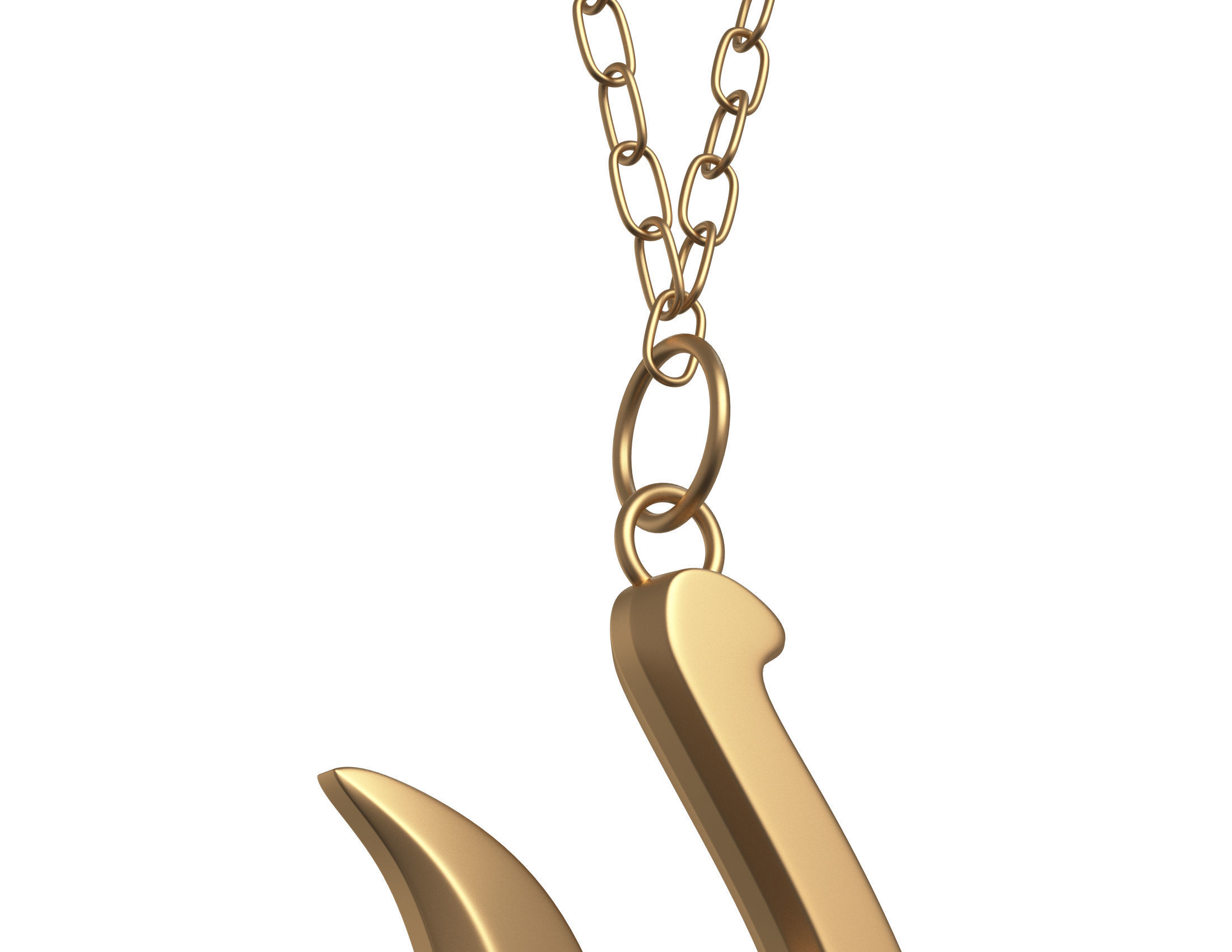 Necklace 01 Low-poly 3D model_1