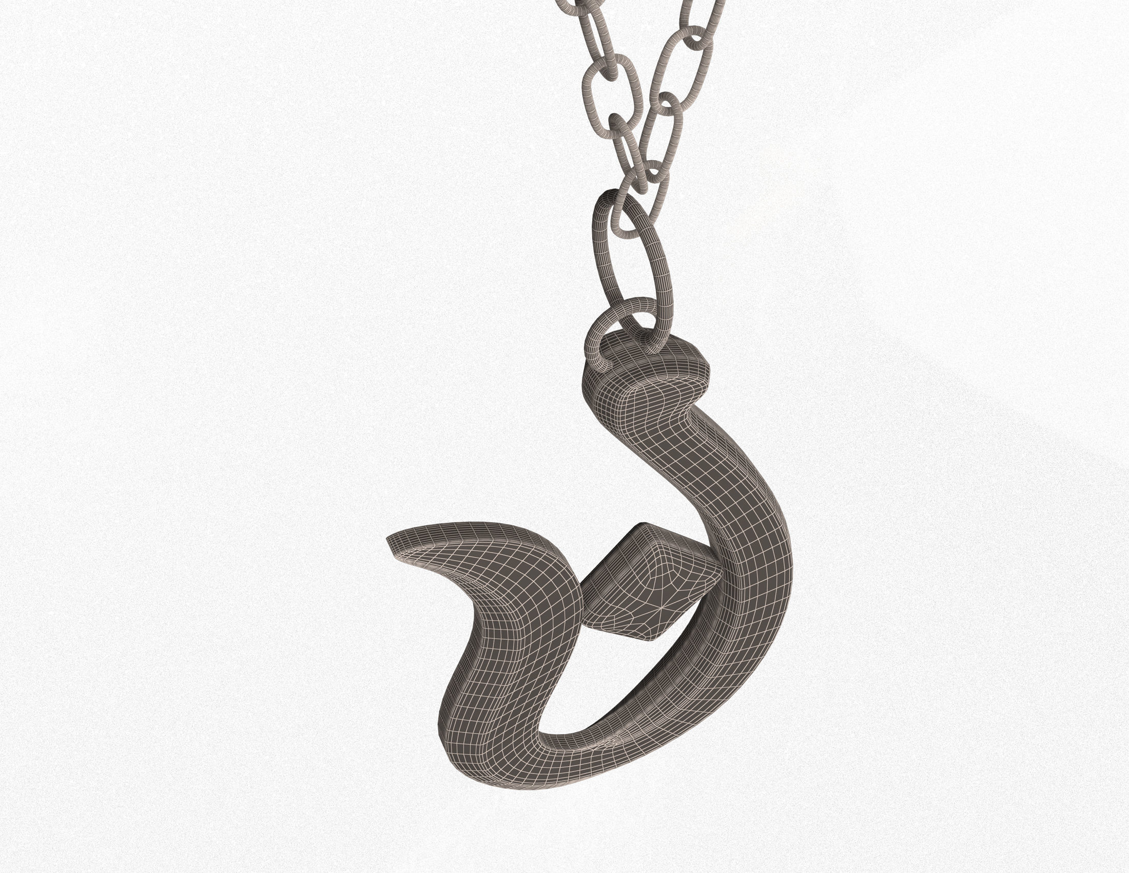 Necklace 01 Low-poly 3D model_6