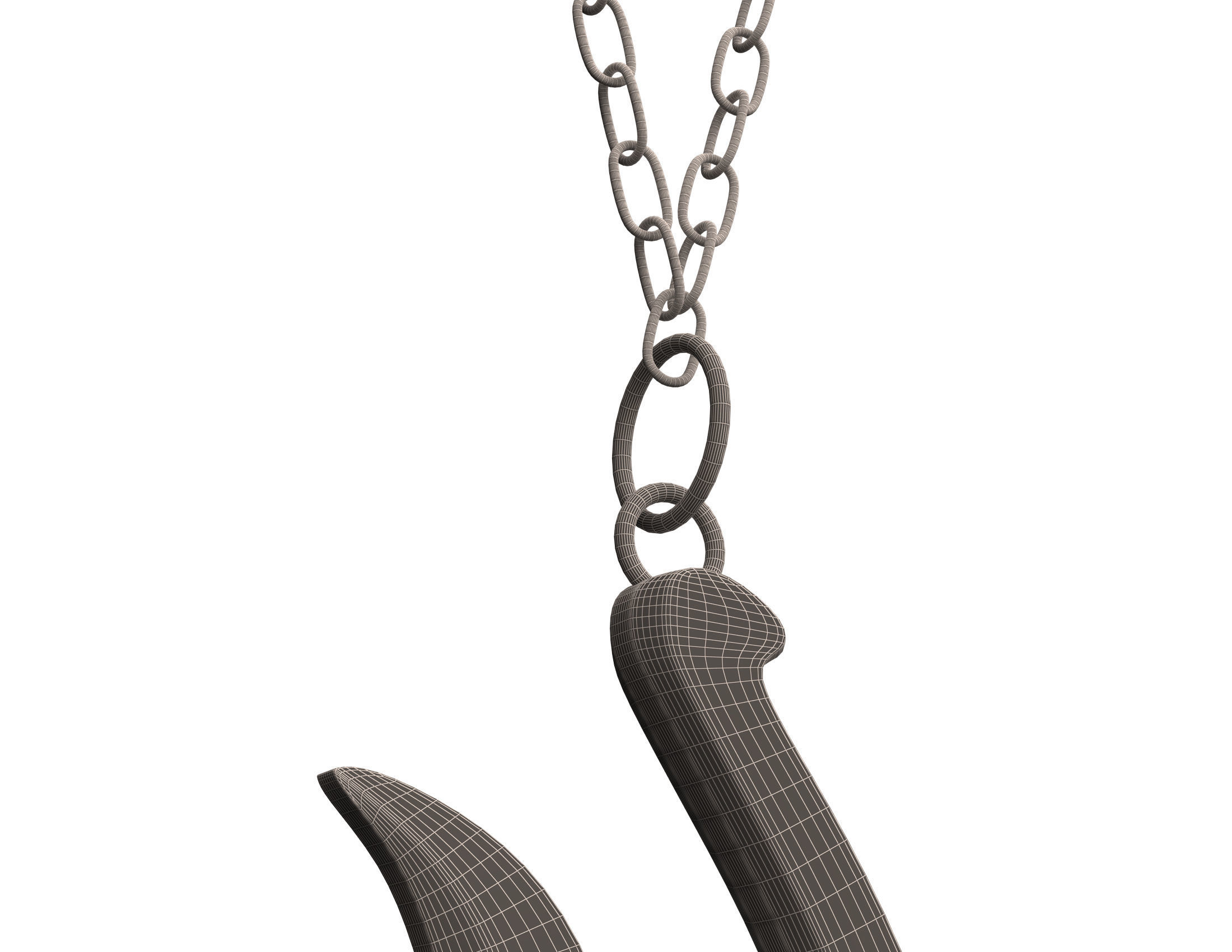 Necklace 01 Low-poly 3D model_8