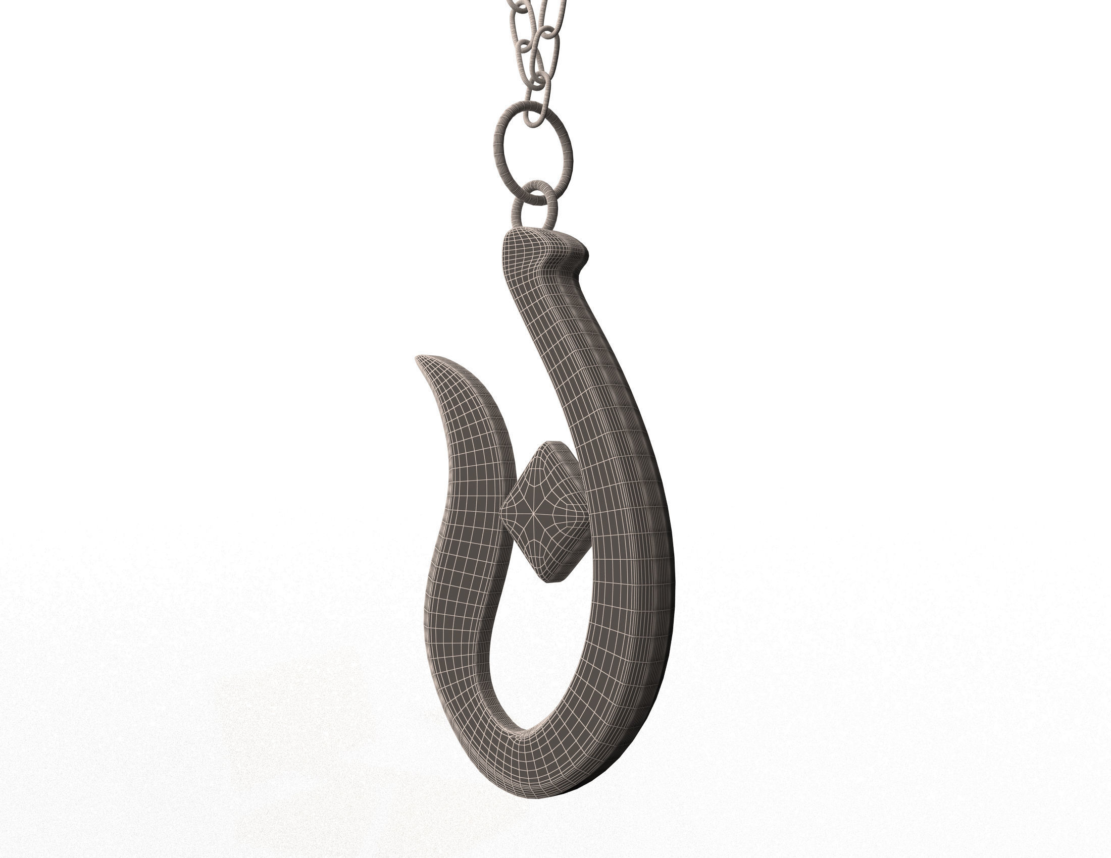 Necklace 01 Low-poly 3D model_7