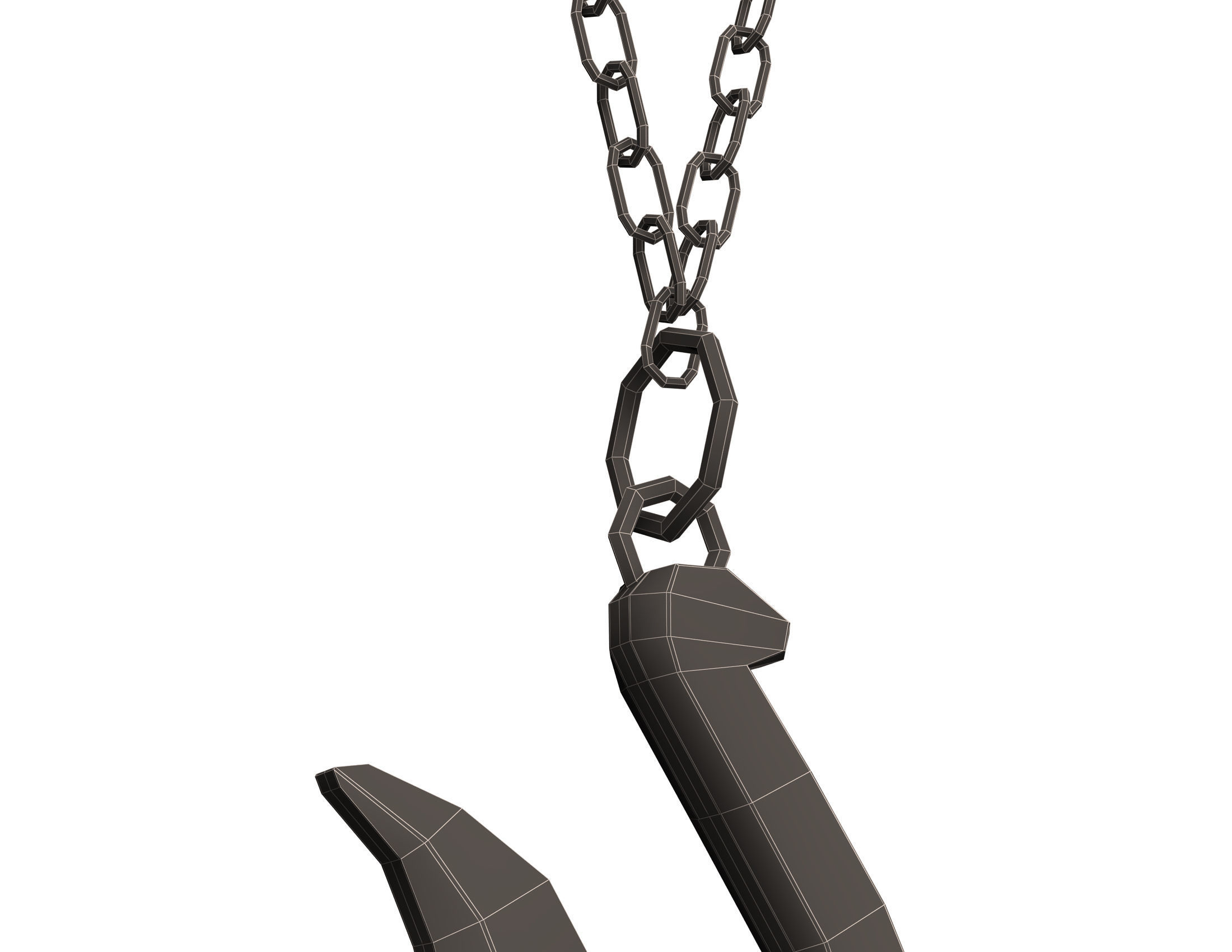 Necklace 01 Low-poly 3D model_13