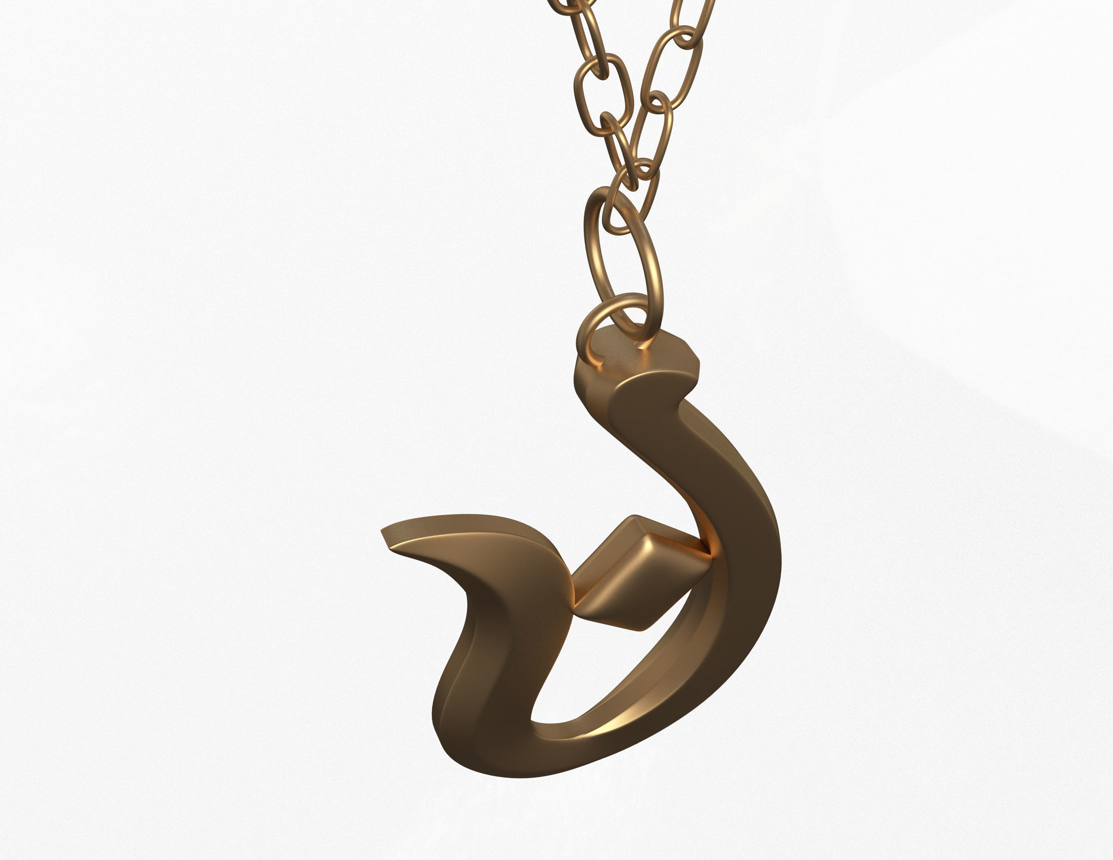 Necklace 01 Low-poly 3D model_2