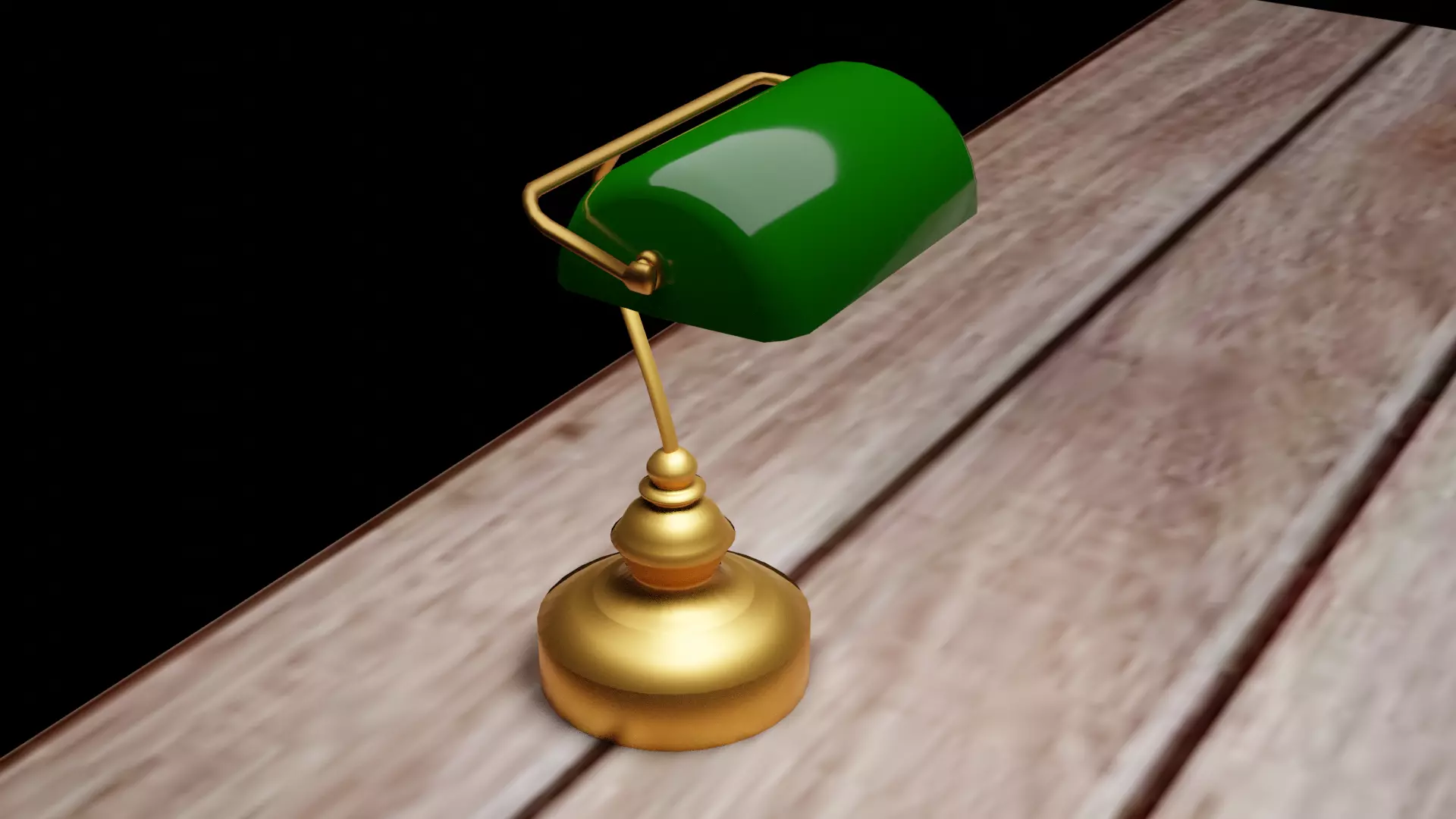 Table lamp Low-poly 3D model