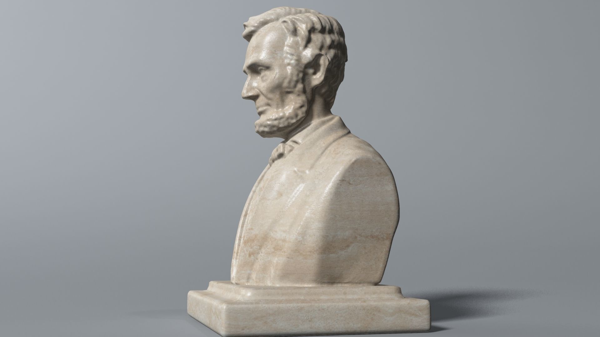 Abraham Lincoln Bust 3D model_4